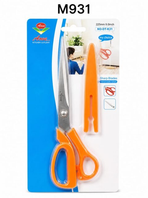 Aove 225mm 9-inch Kitchen Scissors with Sheath – Sharp Blades (DT-K31)