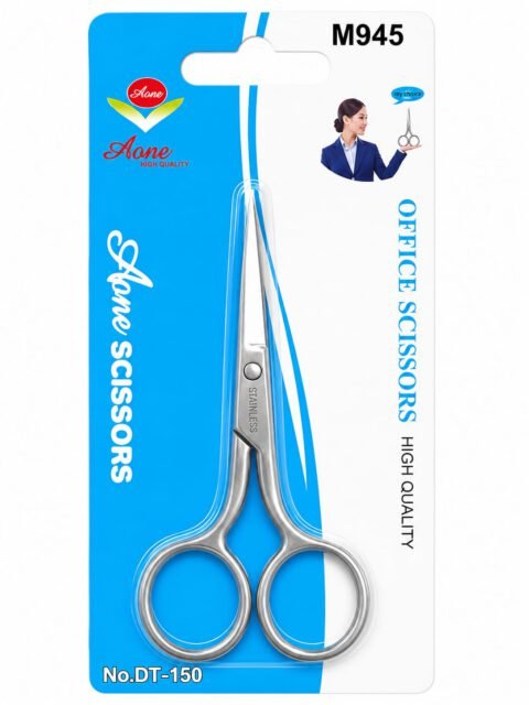 Aone Office Scissors – All-Metal Stainless Steel (DT-150)