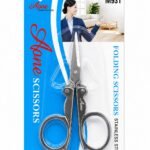 Aone Folding Scissors – Portable Stainless Steel (JB-5018)