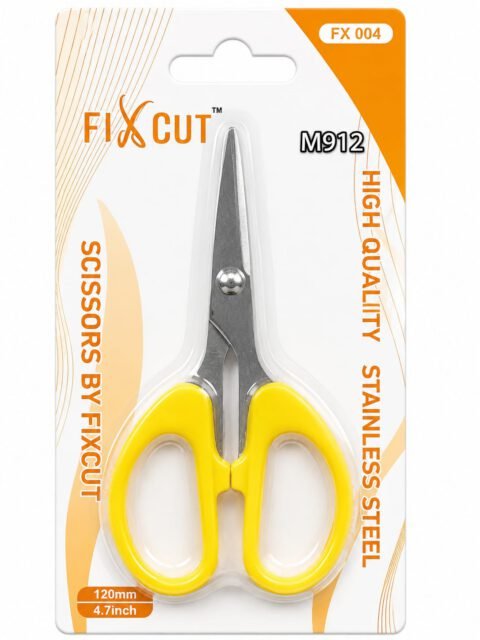 Fixcut 120mm 4.7-inch Stainless Steel Scissors – Sharp Blades (FX 004)