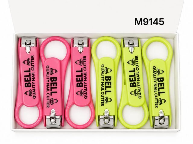 Bell Quality Nail Cutter – Coloured Handle (Assorted, Pack of 6)