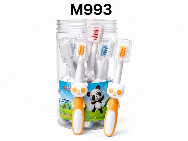 Kids Panda Toothbrush – Super Soft, Cartoon Handle (Jar Pack)