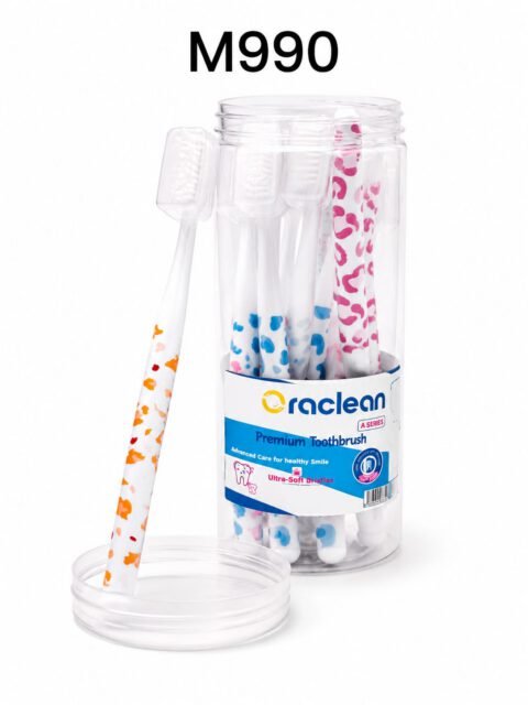 Raclean Premium Toothbrush – Ultra-Soft Bristles, A Series (Jar Pack)