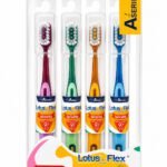 Lotus-Flex Fancy Tube Jr. Kids Toothbrush – Dinosaur Design, Super Soft (12 Pcs, Model 2280)
