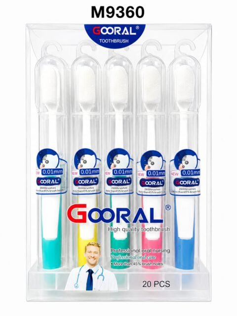 Gooral High-Quality Toothbrush – Ultra-Fine 0.01mm Bristles (20 Pcs)