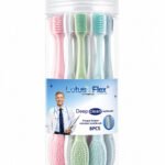 Lotus-Flex Fancy Tube Jr. Kids Toothbrush – Cat Design, Super Soft (12 Pcs, Model 2112)