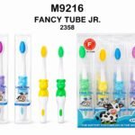 Lotus-Flex Fancy Tube Jr. Kids Toothbrush – Cow Design, Super Soft (4 Pcs, Model 2358)