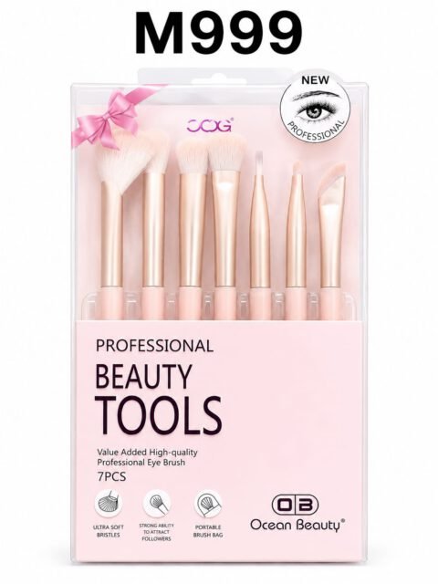 Ocean Beauty Professional Beauty Tools 7-Piece Makeup Brush Set