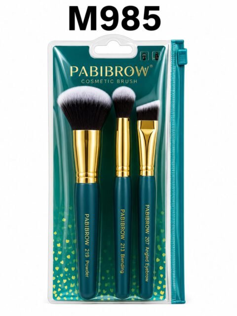 PABIBROW Professional Cosmetic Brush Set (3 Pieces)