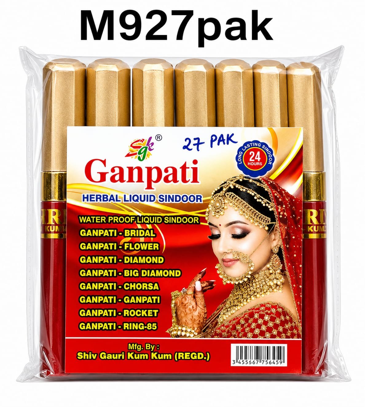 Ganpati Herbal Liquid Sindoor 27 Pack