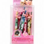 Lenon Eyelash Beauty Tweezers Set – Printed Stainless Steel Eyebrow Tweezers (Pack of 12)
