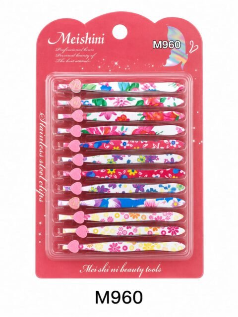 Meishini Professional Floral Tweezers Set